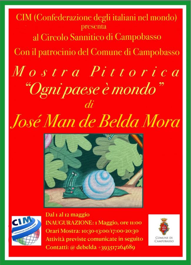 Mostra di pittura al Circolo Sannitico dell’artista De Belda Mora